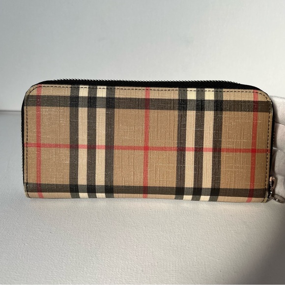 Burberry Elmore Vintage Check Plaid Wallet Authentic - Picture 3 of 16